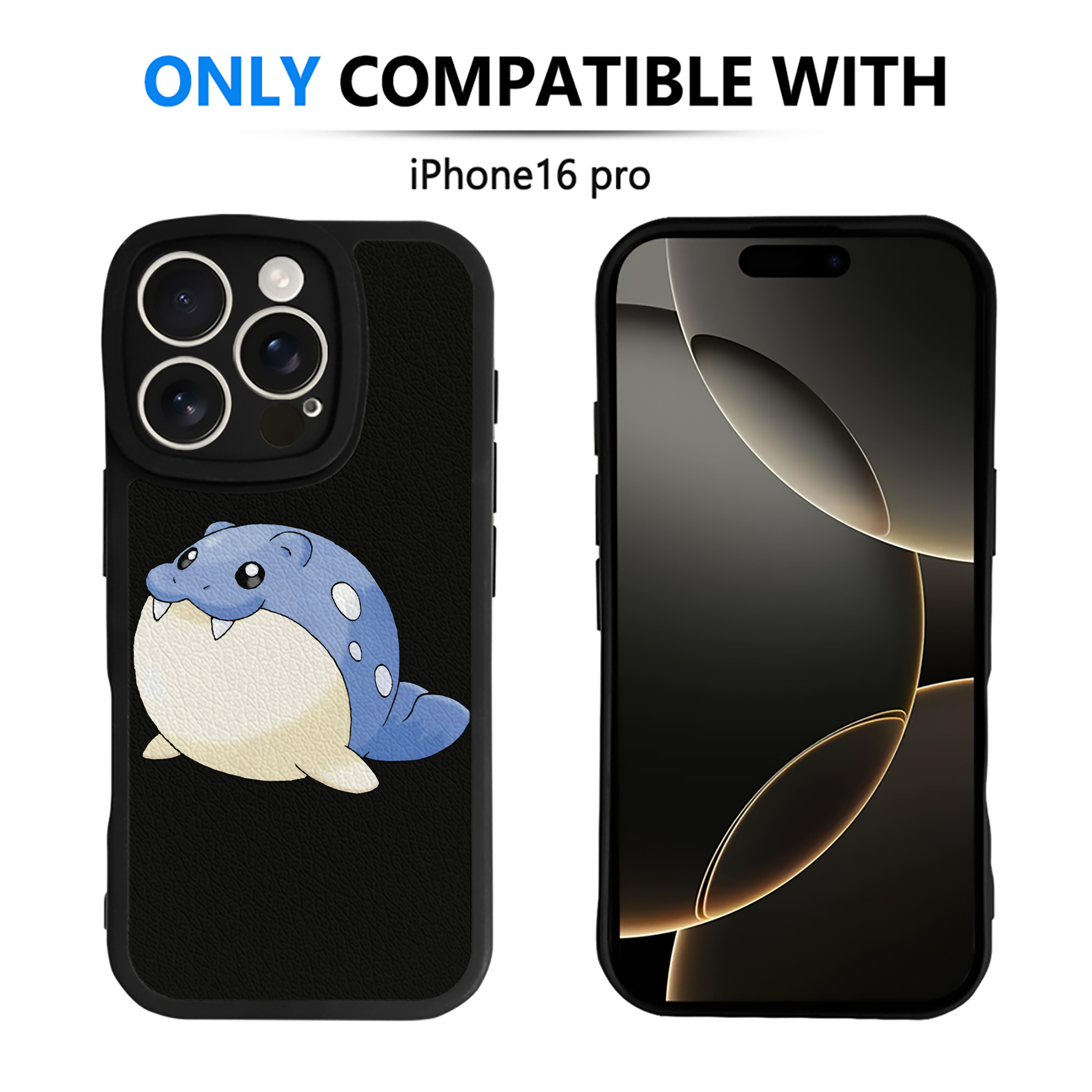 （画像用） ポケットモンスター Pokémon 【iPhone 16シリーズ対応】シリコンスマホケース（レザー調） 材質：シリコン